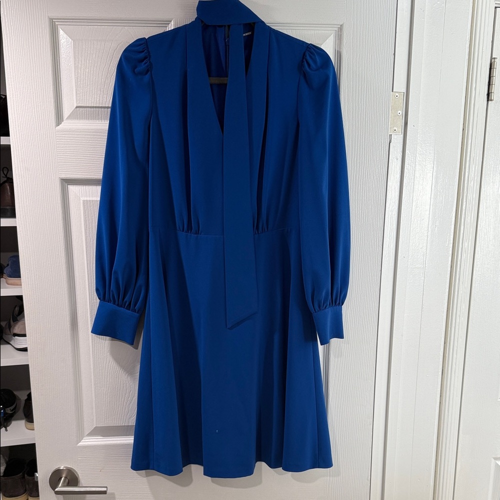 Elie Tahari Cobalt Blue Long Sleeve Dress